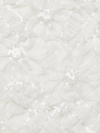 White Lace Classic Crew Neck Sleeveless A-Line Maxi Dress