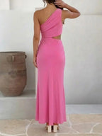Women's Slim-fit Floral Decor Sleeveless Dress