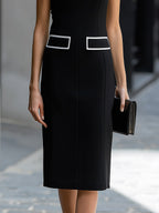 Sleeveless Tailored Midi Dress