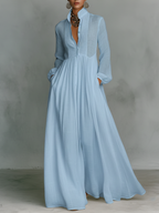 Elegant Romantic Vacation Maxi Dress