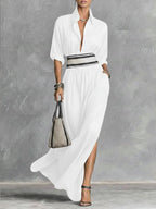 Elegant Belted Maxi Dress