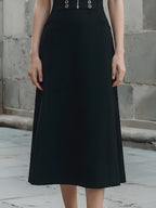 Off-Shoulder Strap Midi Dress