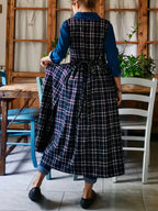 Blue Tartan Apron
