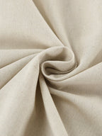 Strapless A-line Linen Long Dress