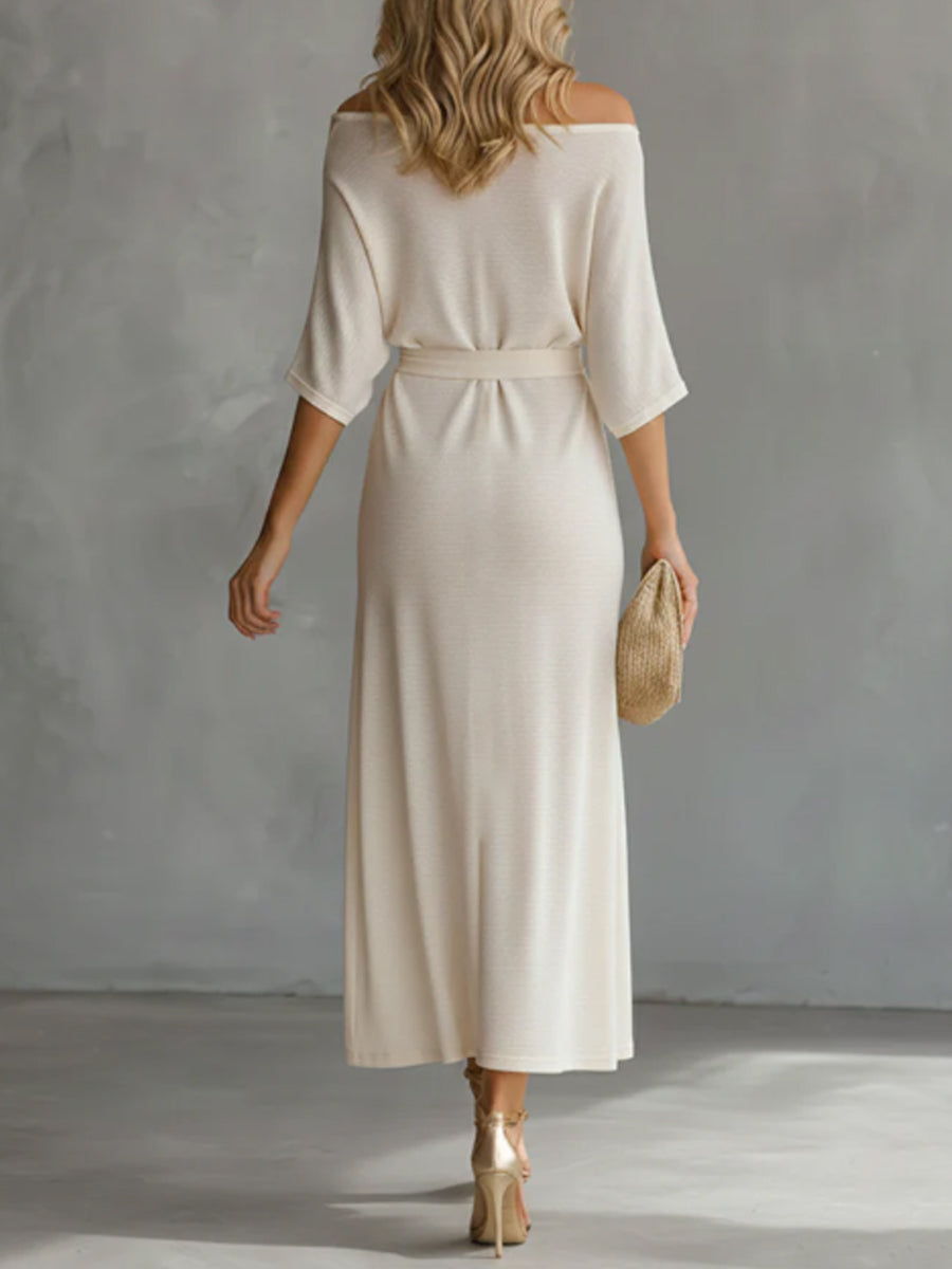 Women's Casual Comfortable Off-shoulder Dress
