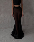 Fashion Jacket & Perspective Skirt Two-Piece Set