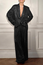 Sequined Suit Jacket And Trousers Set