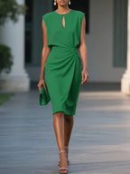 Elegant Slim Fit Sleeveless Dress