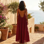 ✨ Feel Irresistible Together — Elegant Backless Cami Dress for Romantic Moments(Buy 3 Free Shipping)