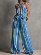 Stylish Colorful Striped Jumpsuit