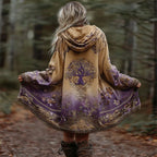 Women's Viking Tree Of Life Cozy Warm Cardigan Jacket