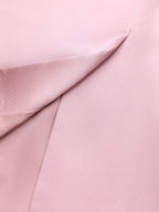 Pink Satin One Shoulder Sleeveless Sheath Gown Dress